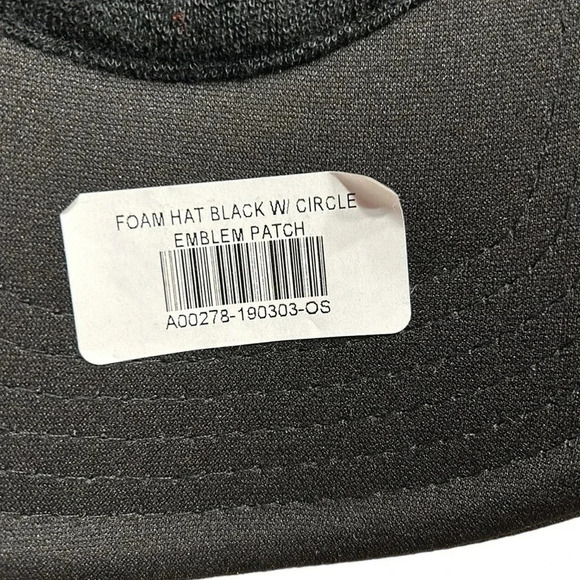 Vtg OTTO Foam Trucker Hat.Men emblem hat with adjustable snap back,netting, NWT - Picture 5 of 14